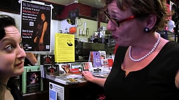 Mature Lesbian Seduction In A Cozy Cafe